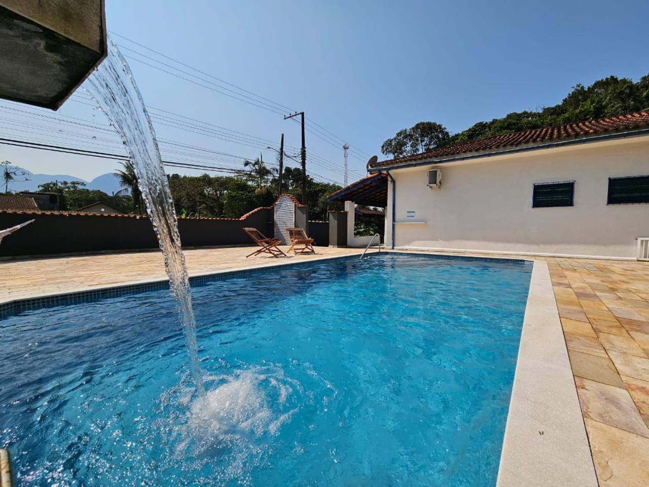 Casa Com Quadra De Areia Boraceia Sao Sebastiao Vila Exterior foto